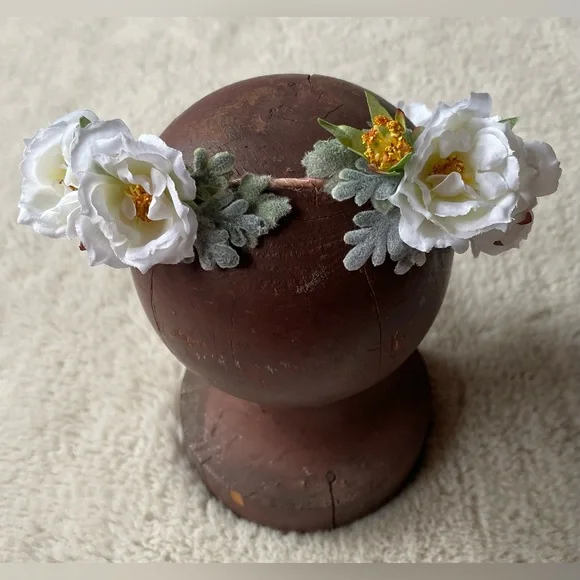 White Rose Flower Crown